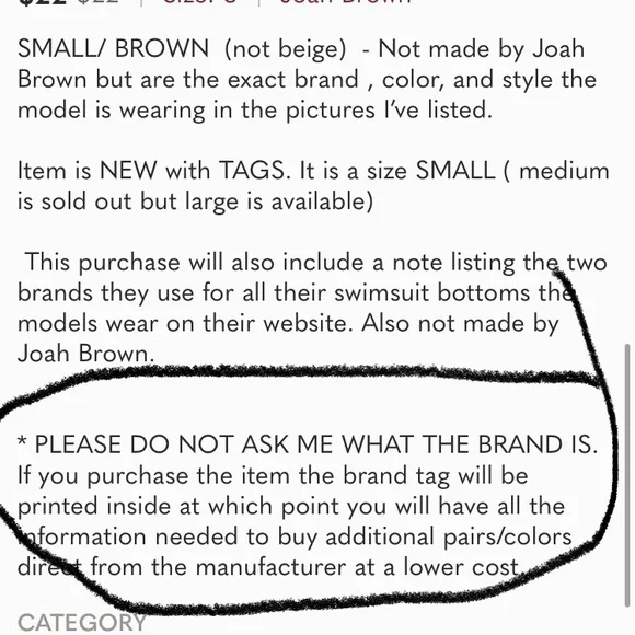 Joah Brown Thong INFO - Picture 4 of 10